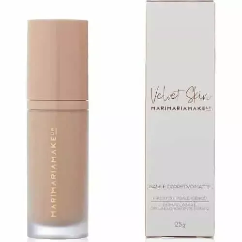 Base Matte Para Pele Seca e Corretivo Velvet Skin - Mari Maria
