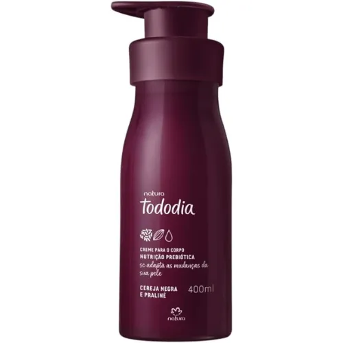 Creme Hidratante Tododia Cereja Negra e Praliné Natura