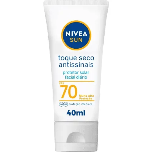 Protetor Solar Sequinho Para o Rosto Nivea Sun Antissinais FPS 70 - Nivea