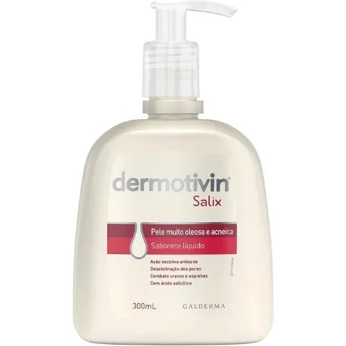 Sabonete Líquido Facial Para Acne Salix - Dermotivin
