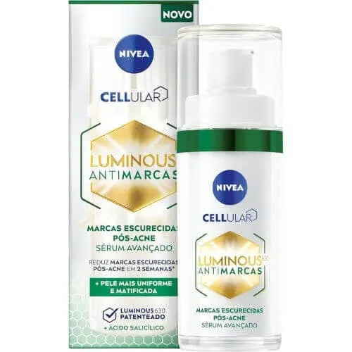 Sérum Facial Cellular Luminous Antimarcas e Antiacne - Nivea