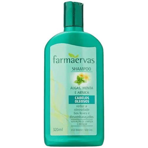 Shampoo Antioleosidade Algas, Menta e Arnica - Farmaervas